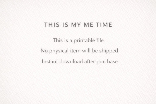 Me Time Letting Go Reflection Page: Self Care, Mental Reset, Calm Journal (Digital Download)