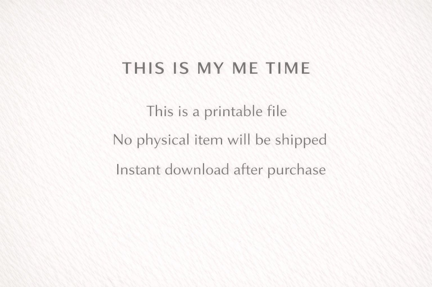Me Time Letting Go Reflection Page: Self Care, Mental Reset, Calm Journal (Digital Download)