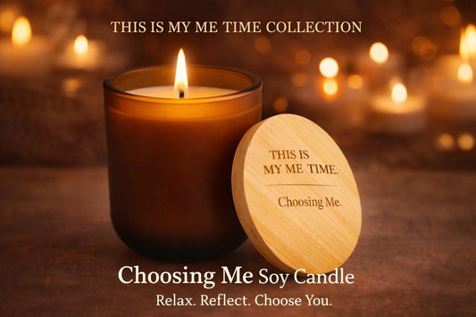 Choosing Me - Soy Candle | White Sage Lavender Fragrance, Self Care Ritual (14oz)