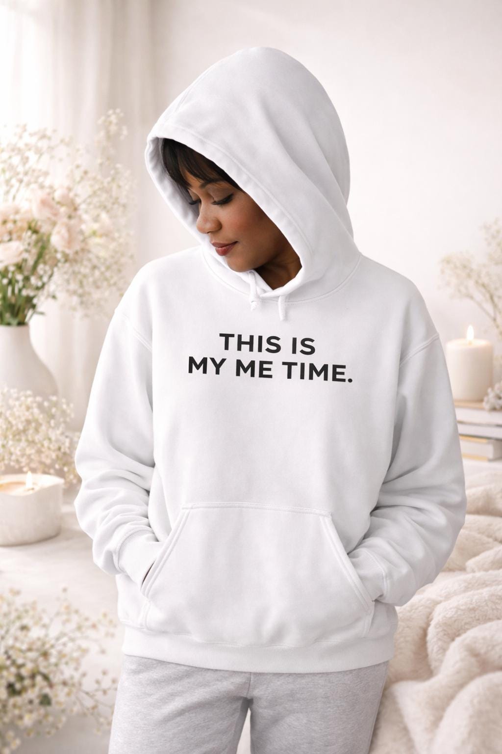 This Is My Me Time – Hoodie | Cozy Self Care, Mindfulness Apparel