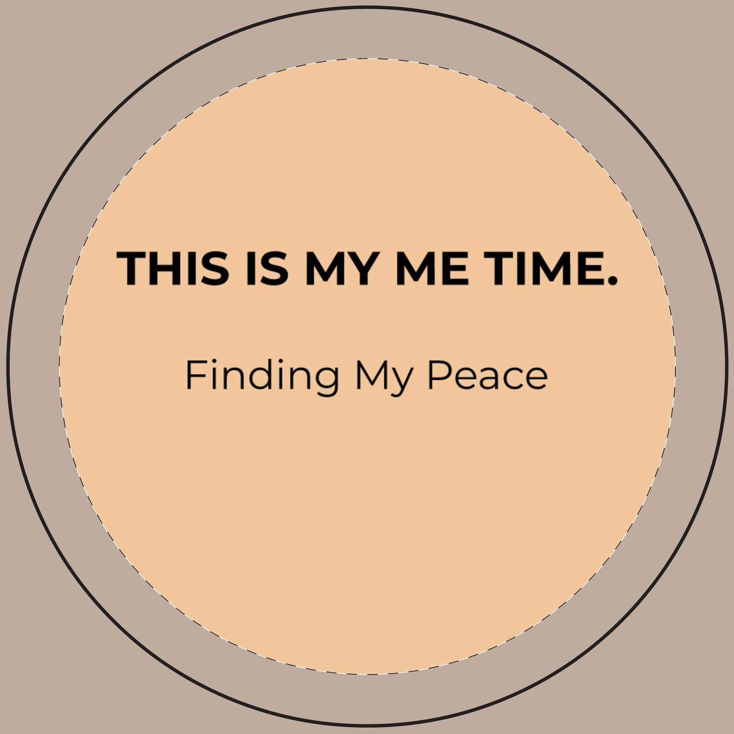 Finding My Peace - Soy Candle | Sea Salt Orchid Fragrance, Self Care Ritual (14oz)
