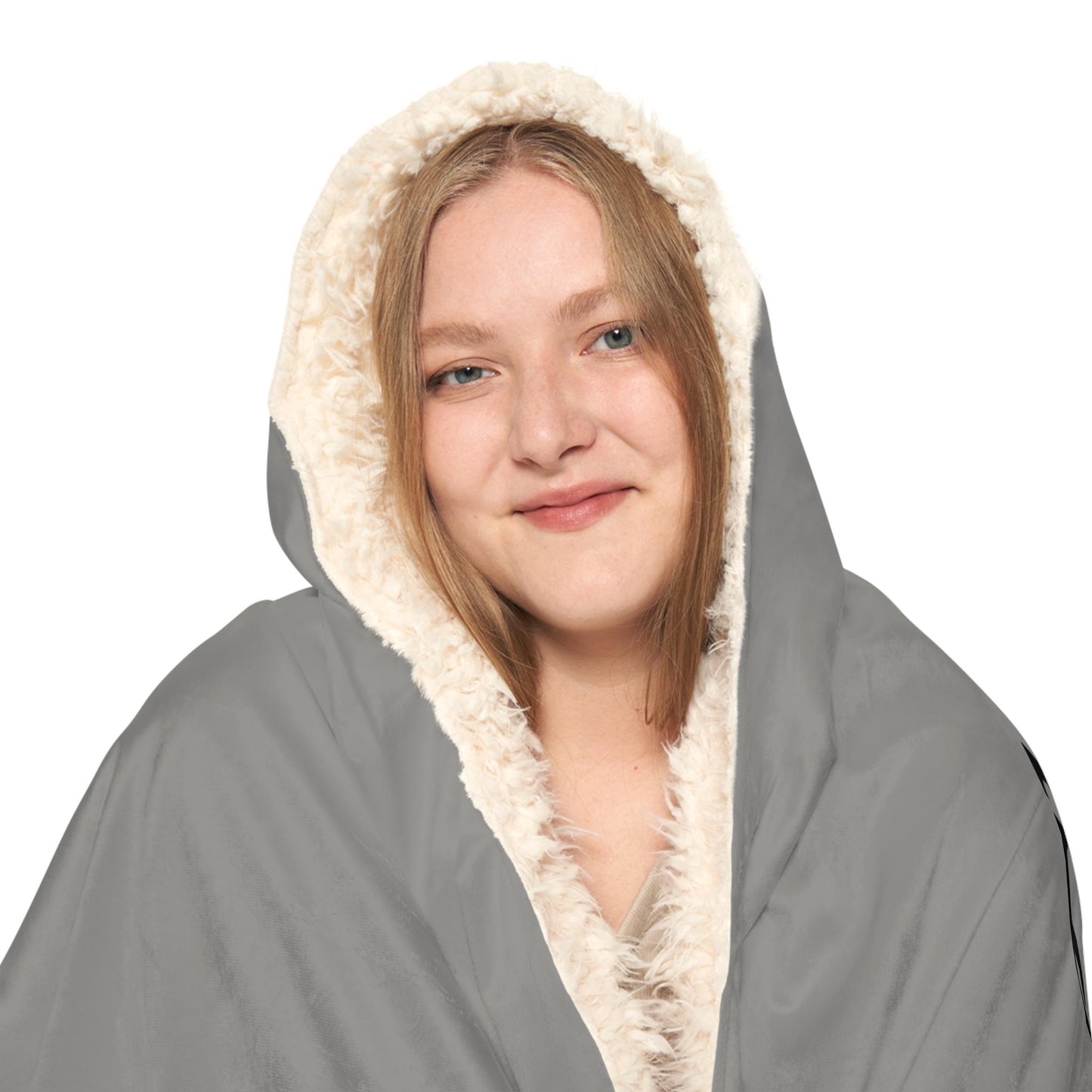 This Is My Me Time – Hooded Blanket, Cozy Sherpa Self Care, Soft Gray Lounge Wear