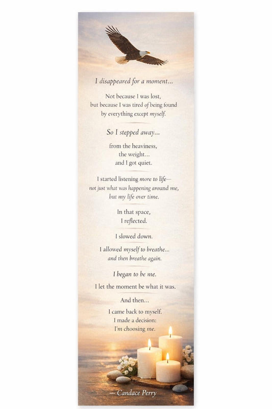 Me Time Bookmark | Self Care Poem, Mental Health Affirmation (Digital Download)